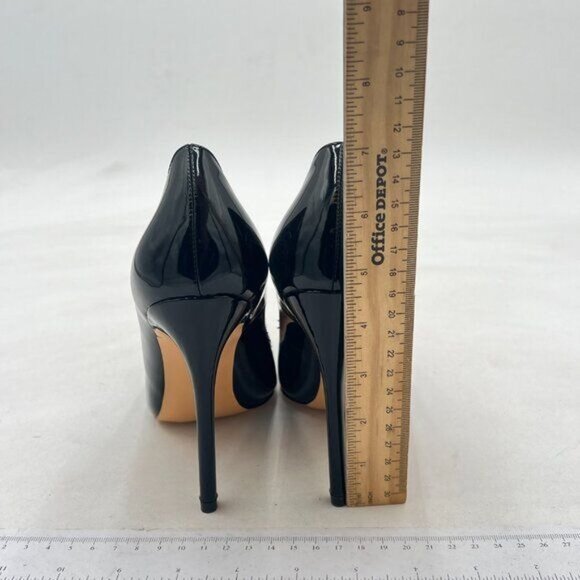 FSJ Women's Pointed Toe Pumps Classic Stiletto High Heel Office Dress Shoes - Picture 4 of 7